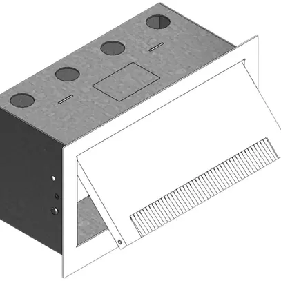 Boîte murale blanc 250×140×125mm Woertz 