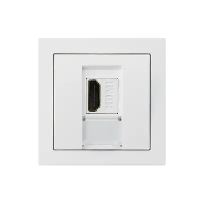Prise de raccordement kallysto A HDMI prise de passage blanc 