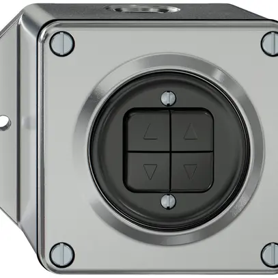 Poussoir stores AP ELEMENT 1P 4 touches aluminium 