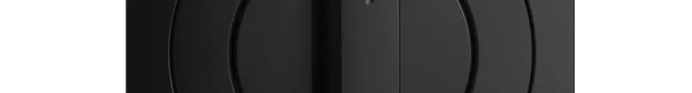 Kit front. EDIZIOdue Auf->I<-Zu 60×60mm nero per interr.rot. 
