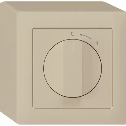 Contatto rotativo AP 0<-1/2L beige kallysto con manopola 