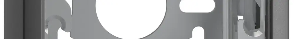 Capot avec plaque de base 54mm EDIZIOdue gris foncé 