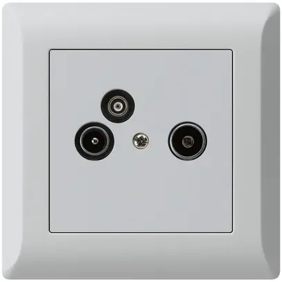 Prise pour antenne ENC R/TV/données kallysto.line 2GHz 4dB gris clair 