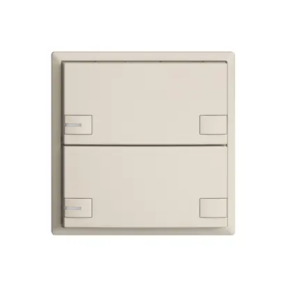Poussoir KNX RGB EDUE, 250mW, a.LED RGB, 2×poussoir, comm.2×touches, crema 