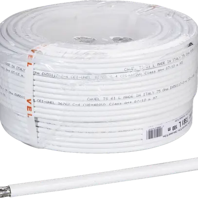 Câble coaxial trishielded 75 Ohm Blister à 100 m 