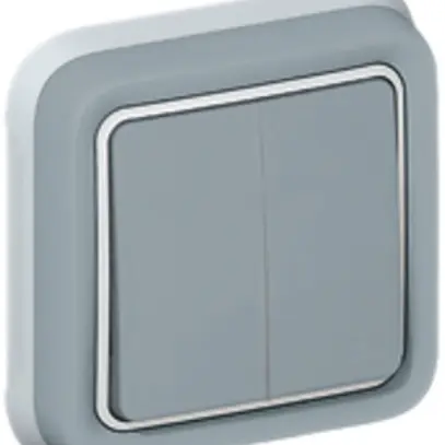 Interrupteur pour stores ENC PLEXO gris 2×AV/1L 