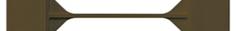 Cadre de recouvrement ENC kallysto.pro 4×1 brun 94×274mm 