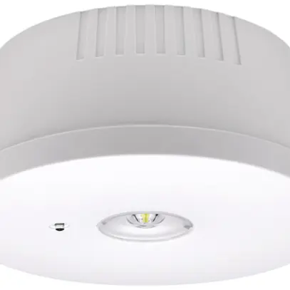 Lampada di emergenza ESYLUX ELH-2 1.5W 120lm 6000K 3h Ø123×57.5mm bianco 