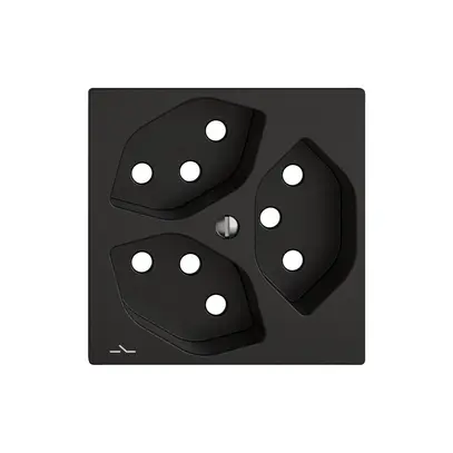 Kit di montaggio EDIZIO.liv SNAPFIX® per presa 3×T13 separata ne 