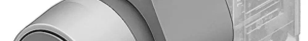 Interruttore INS EAO04 Ø29mm trasparente anello grigio, IP65 