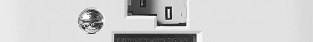 Inserto SIDUS E T+T/1×RJ45 bianco lucido 