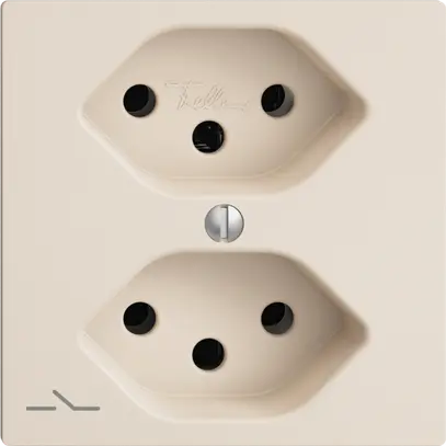 Presa INC EDIZIOdue 2×T13 crema 1×S 