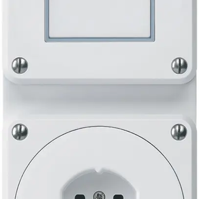 Combi INC 2×1 HA robusto sch3/tipo 15 con morsetti a innesto bianco 