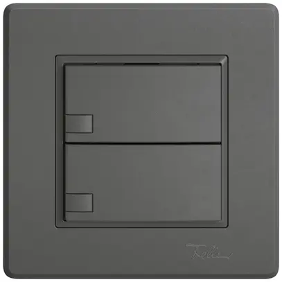 Poussoir KNX RGB ENC EDIZIO.liv SNAPFIX® capteur temp.s.LED 2× comm.1T grf 