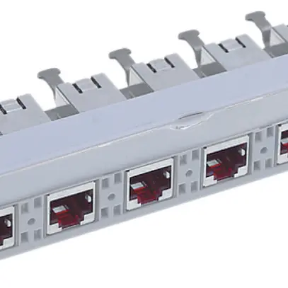 Unité universelle cat.6A 6RJ45/s 