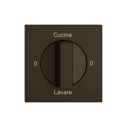 Montageset EDIZIO.liv SNAPFIX® f.Drehschalter m.Griff 0-Cuc-0-Lav.br 