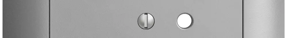 Kit frontal EDIZIOdue silver 88×88mm 3×T12 
