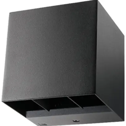 Applique LED SG Artes 8W 340lm 840 IP65 REG dir./indir.120×120mm nero 