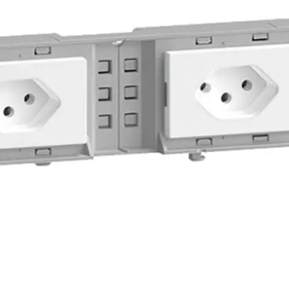 Supporto dispositivi Hager BKG 3×tipo 13 10A 250V 60×342mm Ecobus bianco 