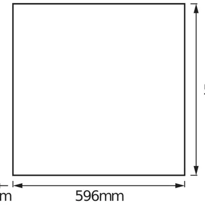 Plafoniera LED LDV PLANON FRAMELESS 40W 3000lm 3000K 600×600mm bianco 