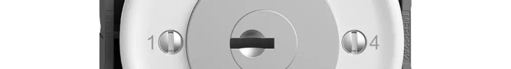 Schlüsselschalter STANDARDdue m.KABA 1262KA/5000 5 Stuf.2P 1-2-3-4-5 T=87mm ws 