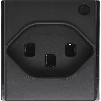 Prise Living Now type 23 2 modules noir 