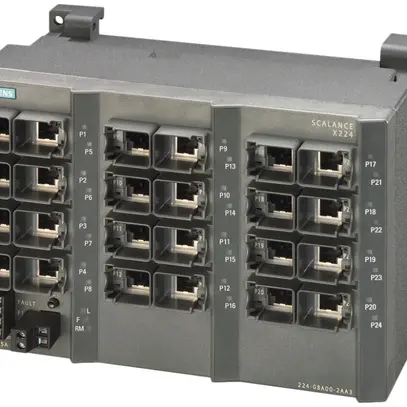Switch IE Siemens SCALANCE X224 24×RJ45 10/100Mbit/s managed 
