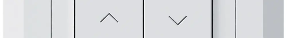 UP-KNX-Storentaster Hager BA kallysto.line C 2-fach 92×92mm weiss 