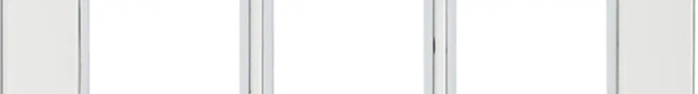 Intestazione INC Legrand Arteor 3×3, mirror white 