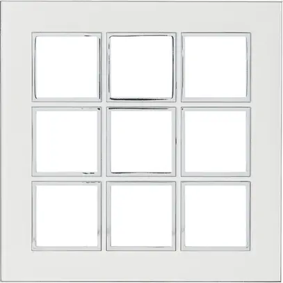 Intestazione INC Legrand Arteor 3×3, mirror white 