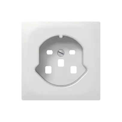 Plaque frontal SIDUS Z/E pour prise T25 blanc brillant 