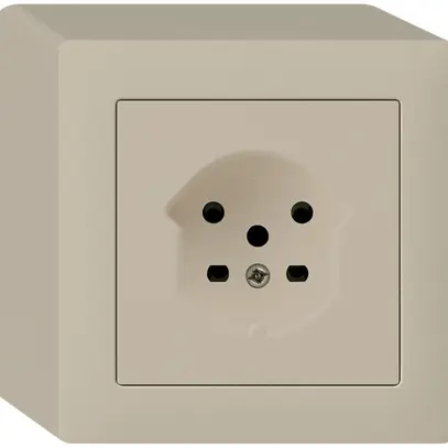 Prise AP HA kallysto type 15 avec bornes enfichables beige 