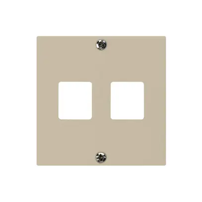 Plaque frontale HMS kallysto pour 2 modules beige 