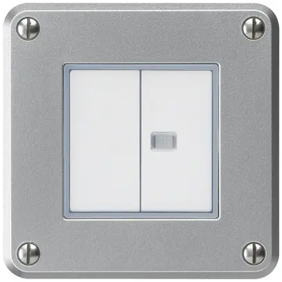 Interruttore INC robusto IP55 schema 3+3 1×illuminato alluminio 