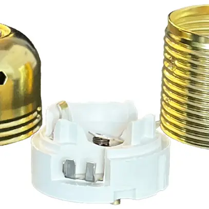 Portalampada Elektrogros portalampada a vite E27 con filetto est.ott. 