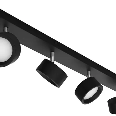 Spot LED Philips Bracia 22W 2200lm 2700K 110° 600×80.5mm nero 4×Spot 