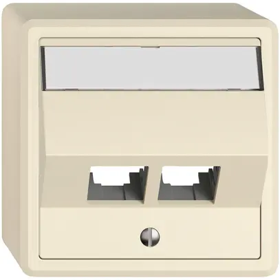 Kit di montaggio AP EDIZIO.liv EASYNET S-One SNAPFIX® inclinato per 2×RJ45 cr 
