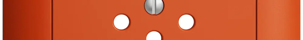 UP-Frontset EDIZIOdue orange 88×88mm 1×T12 