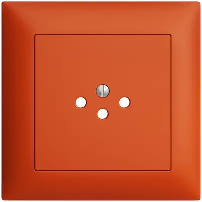 UP-Frontset EDIZIOdue orange 88×88mm 1×T12 