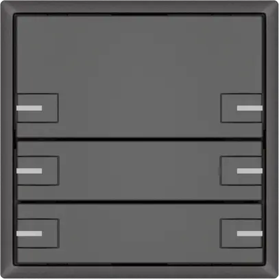 Universaltaster EDIZIO.liv UNI SNAPFIX® 12…48V m.LED blau 6× 1-Tbed.dgu 