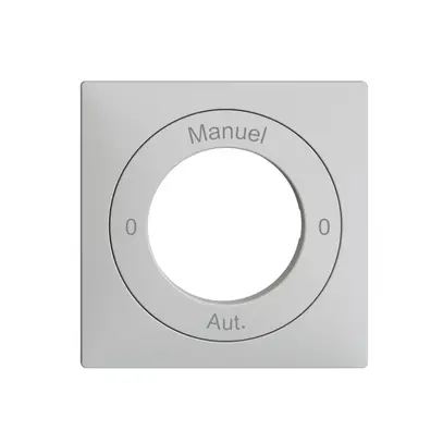 Frontset 0-Auto-0-Main EDIZIOdue hellgrau 60×60mm für Schlüsselschalter 