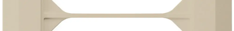 Telaio di copertura INC kallysto.line 2×1 beige 92×152mm 