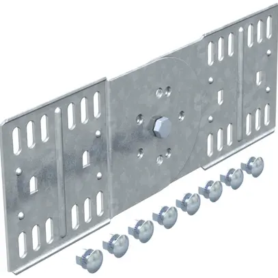 Raccord articulé Bettermann h=110mm pour canal MKS zingué à chaud par immersion 