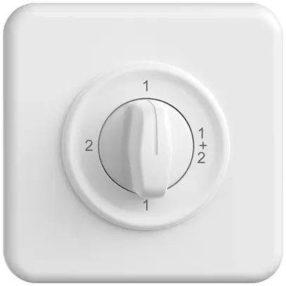 Interruttore rotativo INC STANDARDdue SNAPFIX® manopola commut.serie 1/1L bi 