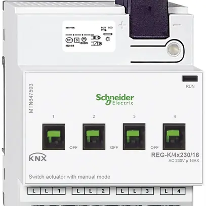 Actionneur-commutateur AMD KNX SE, 4×230V, MTN647593 