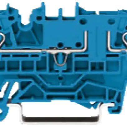 Borne WAGO TopJob-S 2.5mm² 4L bleu série 2002 contours égaux 