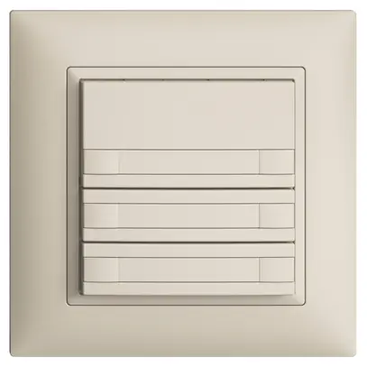 Poussoir KNX RGB ENC EDUE FMI, 250mW, LED, a.papier, 6×poussoir, 1×touche, crema 