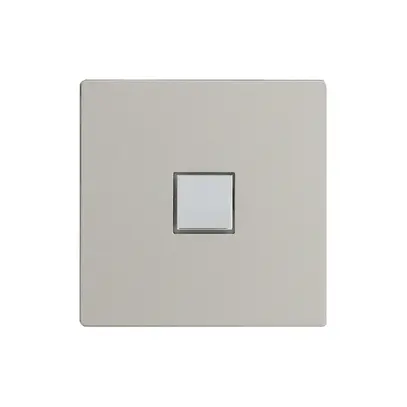 Kit di copertura EDIZIOdue elegance per tasto semplice stone 