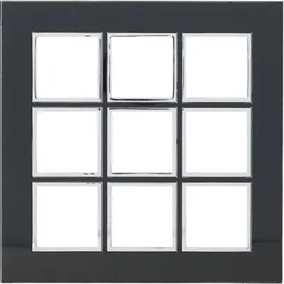 Intestazione INC Legrand Arteor 3×3, mirror black 
