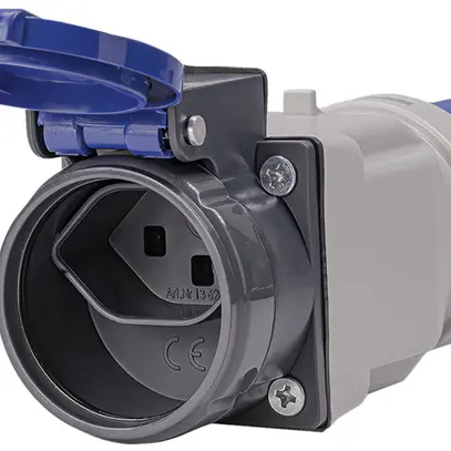 Adattatore Steffen STEKO MOUNT CEE16/3-T23 250VAC IP55 blu 